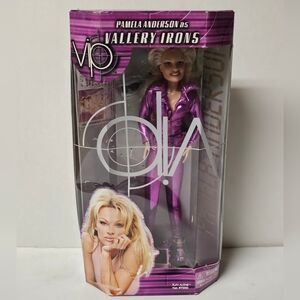 Vintage Pamela Anderson 12" doll figure as Vallery Irons Rare Purple outfit NEW
